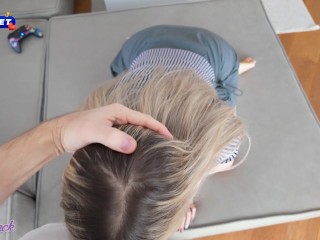 Stepsister Fucked Hard for Wrecked Car - Jizzed all over her body