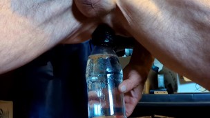 Straight Male Streching Ass On Huge Bottle Knot