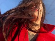 The most risky squirting in the car at Mc Donalds parking lot 10/16