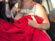 The most risky squirting in the car at Mc Donalds parking lot 8/16