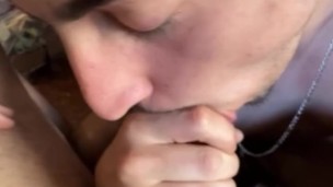 daddy fucks hot twink and cums hard on face