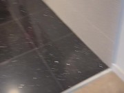 he jerks off and cums on my black tights 3/16