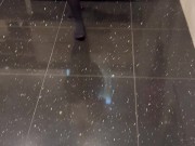 he jerks off and cums on my black tights 6/16