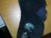 21 YEAR OLD COCK CUMS ON SOCK AT NIGHT 12/16