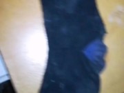 21 YEAR OLD COCK CUMS ON SOCK AT NIGHT 4/16