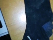 21 YEAR OLD COCK CUMS ON SOCK AT NIGHT 6/16