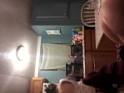 Smoking cooking rolling blow job tease with dildo 9/16