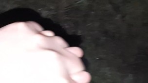 I fuck a stranger's mouth hard and intensely on the street with my big hairy clit