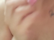 fucking my ass with a mini dildo