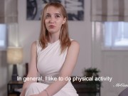 19 Year Old Blond with Braces Polly Yangs Has Perfect DD Tits 1/16