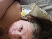 Quick Sunday afternoon blowjob with a facial 15/16