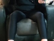 Removing my sweaty boots and socks and putting on my flats 7/16