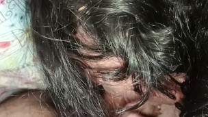 I receive a delicious oral sex under the sheets