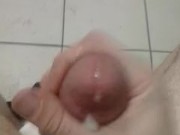 Fucking Blue Balls Would Not Go Soft, Public Bathroom stall Edged Cock Ejaculating Cum 10/16
