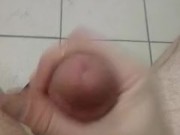 Fucking Blue Balls Would Not Go Soft, Public Bathroom stall Edged Cock Ejaculating Cum 7/16