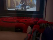 Fuck in Cinema with perfect boobs girl - Tonny and Mia 9/16