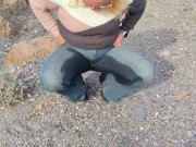 Ich musste soooo dringend Pissen während wir Spazieren waren 11/16