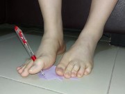 Autographing of origami cute bird 4/16