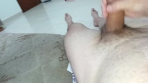 slut loves to masturbate watching dirty and hot porn, she ejaculates multiple times