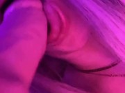 WHITE TEEN SUCKING HUGE DILDO 16/16