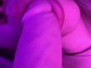 WHITE TEEN SUCKING HUGE DILDO 4/16