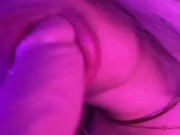 WHITE TEEN SUCKING HUGE DILDO 9/16