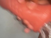 How I stretched my  toy after making a tribute to a hot bbc slut 14/16