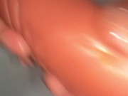 How I stretched my  toy after making a tribute to a hot bbc slut 8/16