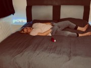 Vorspiel vor dem Sex Bonie bringt sich zu multiplen Orgasmen Zucken zittern stöhnen nass versaut 7/16