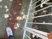 Caught my big ass Latina neighbor making NAKED TikToks in PUBLIC?! Cami Strella x Max Fills 1/16