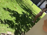 Caught my big ass Latina neighbor making NAKED TikToks in PUBLIC?! Cami Strella x Max Fills 3/16