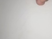 Cazzo duro con un litro di sborra e pipì in primo piano 16/16