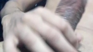 This guy likes to masturbate until he has very hot cumshots