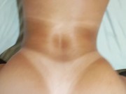 Latina with a beautiful sexy ass fucking anal with a fan and the cuckold filming 15/16