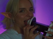 ASMR Intense Ear Licking (Close Up) with Elsa (3Dio, 4K) 11/16