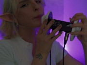 ASMR Intense Ear Licking (Close Up) with Elsa (3Dio, 4K) 8/16