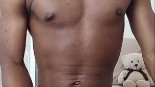 Nick Jamile striptease and strokes cock