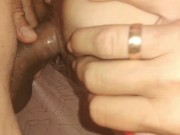 Blue dress and 35 years skinny milf 9/16