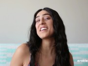 Ersties - Dark Hair Beauty is Fisted By Cute Redhead