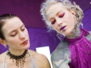 Double Domme & Strapon Pegging Tattooed Sub with Anuskatzz and Nikolaz Zpageti 7/16