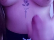 Masturbation and cock sucking homemade POV video 10/16