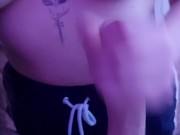 Masturbation and cock sucking homemade POV video