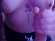 Masturbation and cock sucking homemade POV video 3/16