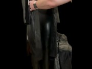 Vacuuming Girlfriend's Italian Leather Jacket and Wetsuit with Vintage Electrolux Vacuum Cleaner 10/16