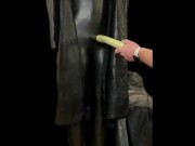 Vacuuming Girlfriend's Italian Leather Jacket and Wetsuit with Vintage Electrolux Vacuum Cleaner 13/16