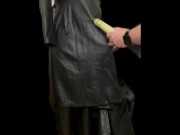 Vacuuming Girlfriend's Italian Leather Jacket and Wetsuit with Vintage Electrolux Vacuum Cleaner 3/16