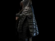 Big vacuum with Girlfriend's Black Ghost Whisperer Down Jacket 11/16