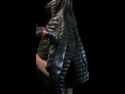 Big vacuum with Girlfriend's Black Ghost Whisperer Down Jacket 15/16