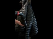 Big vacuum with Girlfriend's Black Ghost Whisperer Down Jacket 16/16