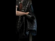 Big vacuum with Girlfriend's Black Ghost Whisperer Down Jacket 7/16